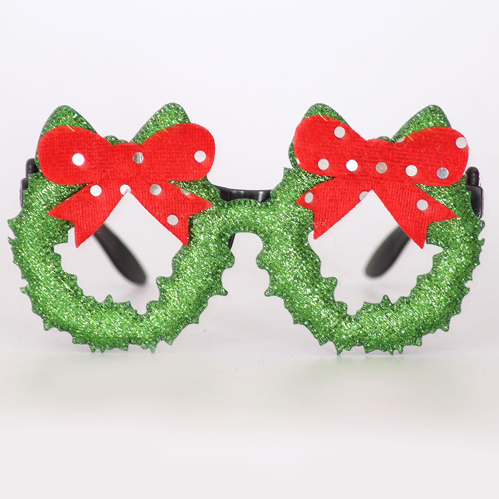 Decoraciones de fiesta de plástico de Navidad al por mayor gafas de sol